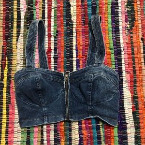 Sexy denim bralette